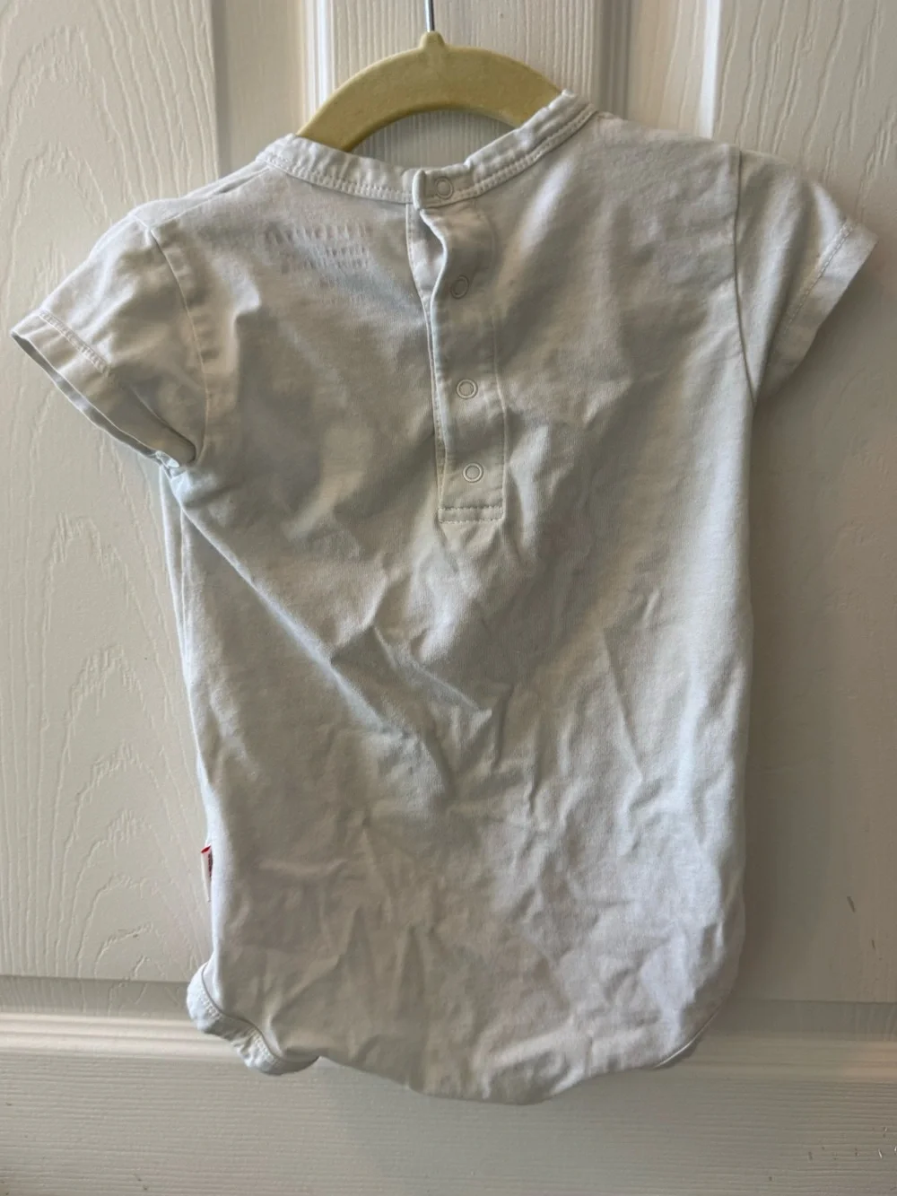 Tinycottons Banana Drummers Romper 12M Short Sleeve Baby One Piece